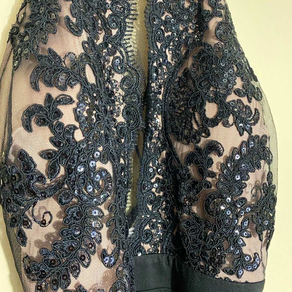 Agaci Black and Tan formal long jumpsuit